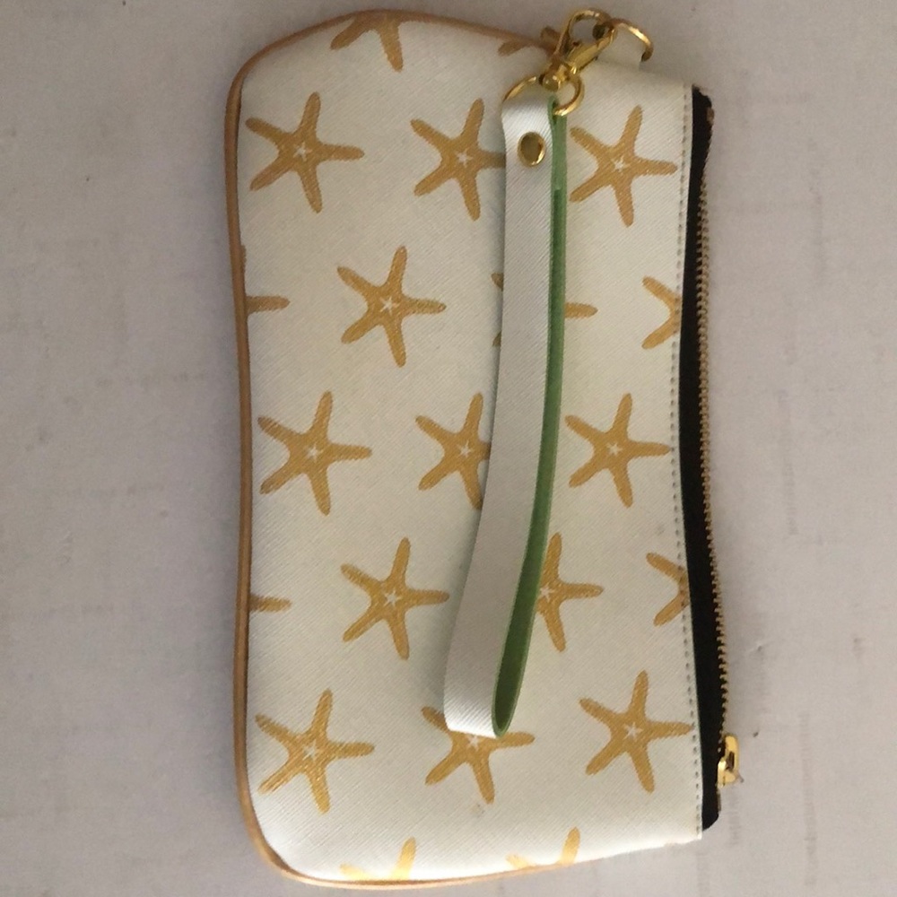 Gold starfish wristlet